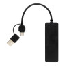 Hub avec double entrée en plastique recyclé RCS Personnalisable | BCM Goodies - 2
