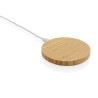 Chargeur sans fil 15W en bambou Personnalisable | BCM Goodies - 1