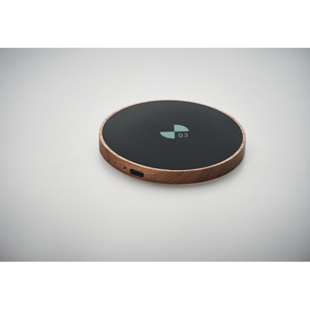Chargeur sans fil en acacia 15W ACAWAI Personnalisable | BCM Goodies - 5