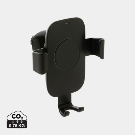 Support voiture avec chargeur 10W en plastique recyclé RCS Personnalisable | BCM Goodies - 3