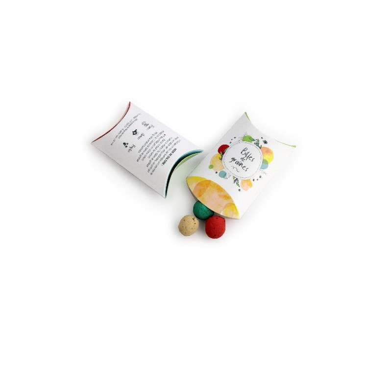 Berlingot 3 billes de graines Personnalisable | BCM Goodies