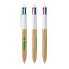 BIC® 4 Couleurs Wood Style Personnalisable | BCM Goodies - 1