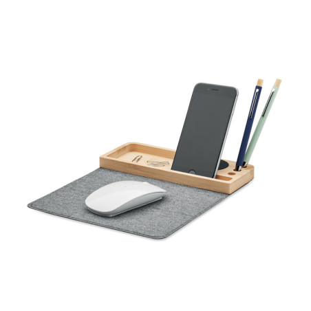 Chargeur sans fil bambou 15W PANDU Personnalisable | BCM Goodies - 5