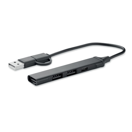 Hub USB 4 ports 19 cm CURRENT Personnalisable | BCM Goodies - 1
