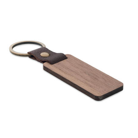 Porte-clés en noyer et PU NAWKEY Personnalisable | BCM Goodies - 4