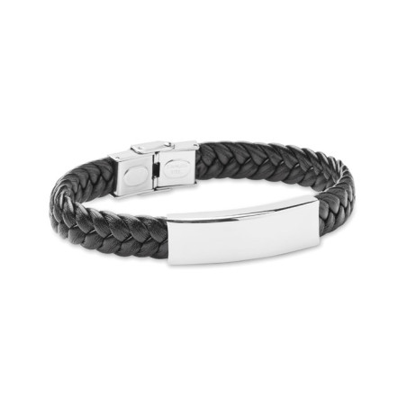 Bracelet tressé en simili cuir FAULET Personnalisable | BCM Goodies - 2