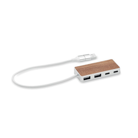 Hub USB 4 ports 27,5 cm UBAH Personnalisable | BCM Goodies - 1