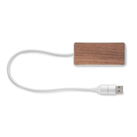 Hub USB 4 ports 27,5 cm UBAH Personnalisable | BCM Goodies - 4
