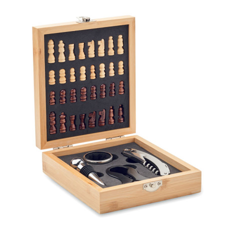 Set à vin et jeu déchecs CHESSET Personnalisable | BCM Goodies - 2