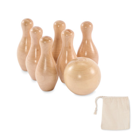 Mini jeu de quilles en pin BOLITO Personnalisable | BCM Goodies - 2