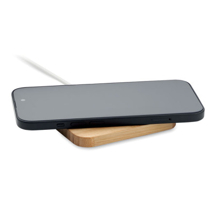 Chargeur sans fil 15W bambou CHARGOO Personnalisable | BCM Goodies - 3