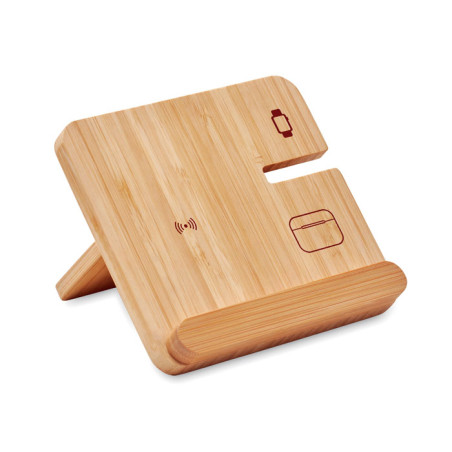 Chargeur sans fil 3 en 1 15W BOOGAR Personnalisable | BCM Goodies - 1