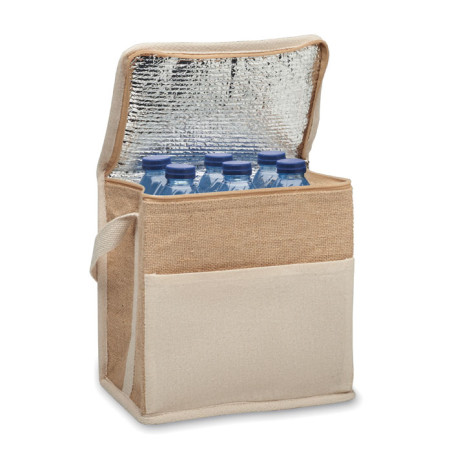 Sac isotherme toile et jute 3L LONA Personnalisable | BCM Goodies - 4