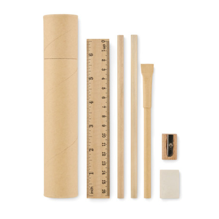 Set décriture tube en papier MEJU Personnalisable | BCM Goodies - 2