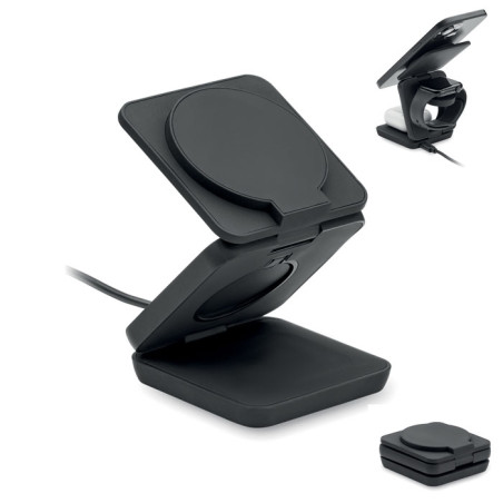 Station de charge pliable 3en1 NETICA Personnalisable | BCM Goodies - 2