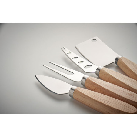 Set de 4 couteaux à fromage CAMEMBERT Personnalisable | BCM Goodies - 5