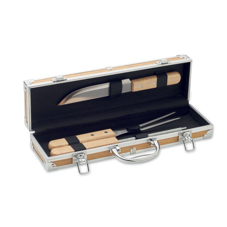 Ustensiles BBQ en acier inox. TOOLDERA Personnalisable | BCM Goodies - 2