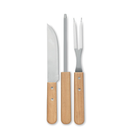 Ustensiles BBQ en acier inox. TOOLDERA Personnalisable | BCM Goodies - 3