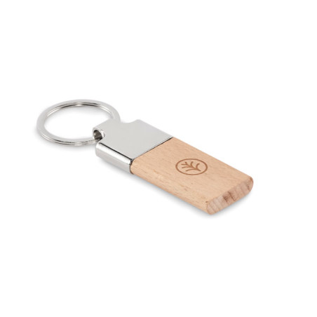 Porte-clés en hévéa LLAVING Personnalisable | BCM Goodies - 5