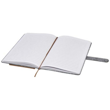 Carnet A5 Viviana en feutrine recyclée et liège Personnalisable | BCM Goodies - 1