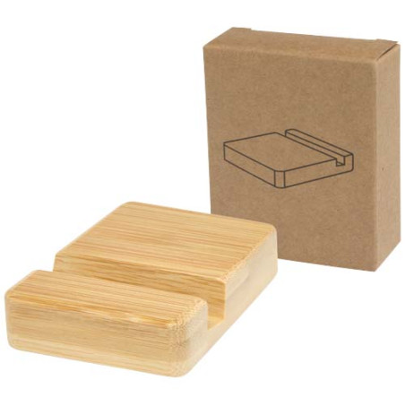 Support téléphone Ebla en bambou Personnalisable | BCM Goodies - 3