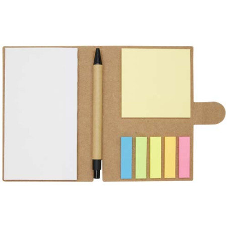 Livret à notes autocollantes Swift avec stylo bille (encre noire) Personnalisable | BCM Goodies - 1