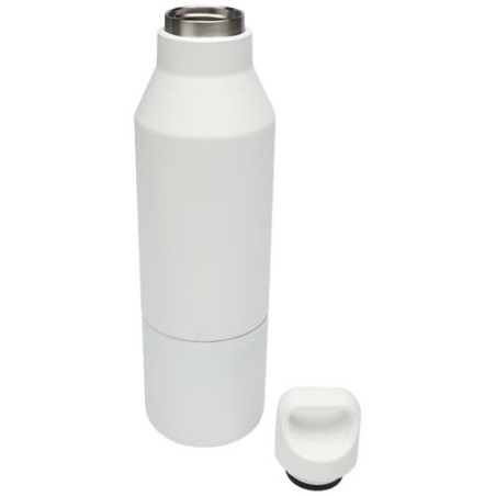 Bouteille isotherme Odessy de 600 ml en acier inoxydable recyclé RCS avec gobelet de 300 ml Personnalisable | BCM Goodies - 1