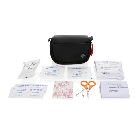 Set premiers secours taille poste en PU nubuck recyclé RCS Personnalisable | BCM Goodies - 2