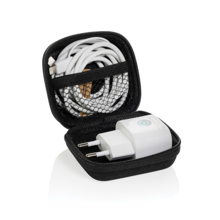 Set câble et chargeur 20W en PET recyclé RCS Boost Personnalisable | BCM Goodies - 2