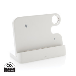 Double chargeur 15W en plastique RCS avec emplacement iWatch Personnalisable | BCM Goodies - 3