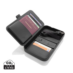 Étui de voyage avec chargeur 3 en 1 en PU RCS Swiss Peak Personnalisable | BCM Goodies - 3