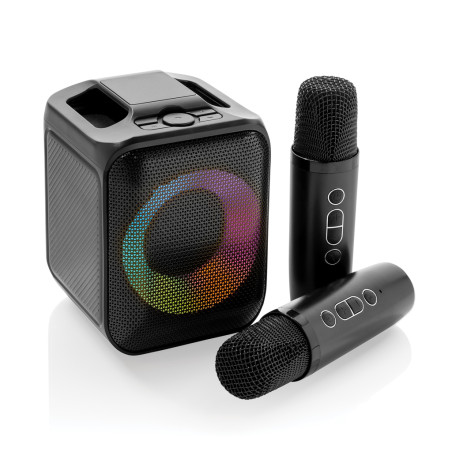 Set karaoké avec double micro en plastique RCS SingVIBE Personnalisable | BCM Goodies - 2