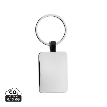 Porte-clés rectangle en alliage de zinc recyclé RCS Personnalisable | BCM Goodies - 3