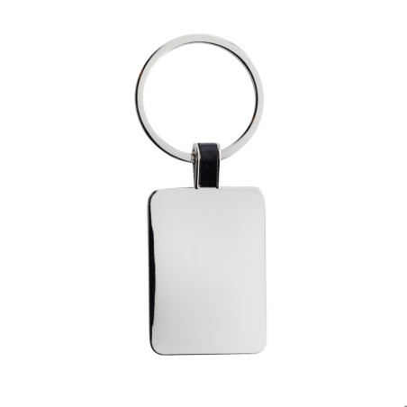 Porte-clés rectangle en alliage de zinc recyclé RCS Personnalisable | BCM Goodies - 1