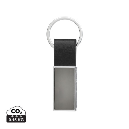 Porte-clés luxe en PU et alliage de zinc recyclé RCS Personnalisable | BCM Goodies - 3