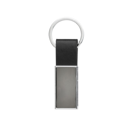 Porte-clés luxe en PU et alliage de zinc recyclé RCS Personnalisable | BCM Goodies - 1
