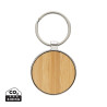 Porte-clés rond en alliage de zinc RCS et bambou Personnalisable | BCM Goodies - 3