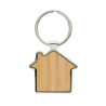 Porte-clés maison en alliage de zinc RCS et bambou Personnalisable | BCM Goodies - 1