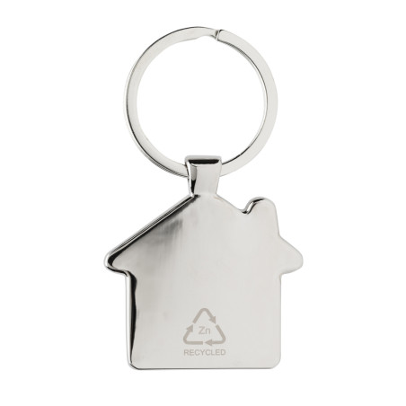 Porte-clés maison en alliage de zinc RCS et bambou Personnalisable | BCM Goodies - 2