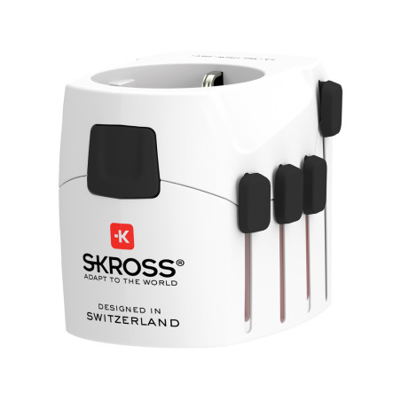 SKROSS Adaptateur de Voyage universel 3-Pôles Pro Personnalisable | BCM Goodies - 3