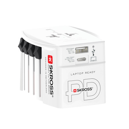 SKROSS Adaptateur de voyage universel MUV 65W PD avec USB Personnalisable | BCM Goodies - 1