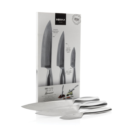 BOSKA Set de 3 couteaux de cuisine Monaco+ Personnalisable | BCM Goodies - 2