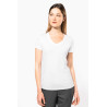 T-shirt Supima® col V manches courtes femme Personnalisable | BCM Goodies - 4