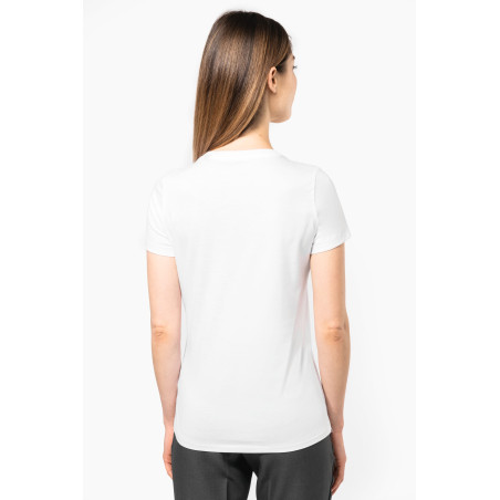 T-shirt Supima® col V manches courtes femme Personnalisable | BCM Goodies - 1