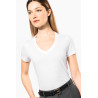 T-shirt Supima® col V manches courtes femme Personnalisable | BCM Goodies - 2