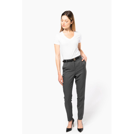 T-shirt Supima® col V manches courtes femme Personnalisable | BCM Goodies - 3