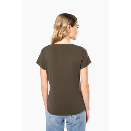 T-shirt col rond manches courtes femme Personnalisable | BCM Goodies - 1