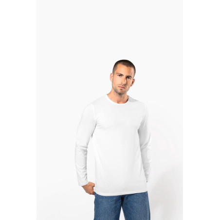 T-shirt col rond manches longues homme Personnalisable | BCM Goodies - 4