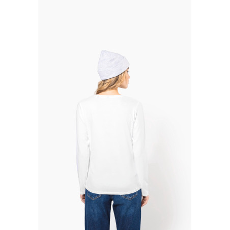T-shirt col rond manches longues femme Personnalisable | BCM Goodies - 3