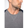 Sweat-shirt French Terry Bio bicolore col rond manches raglan homme Personnalisable | BCM Goodies - 2